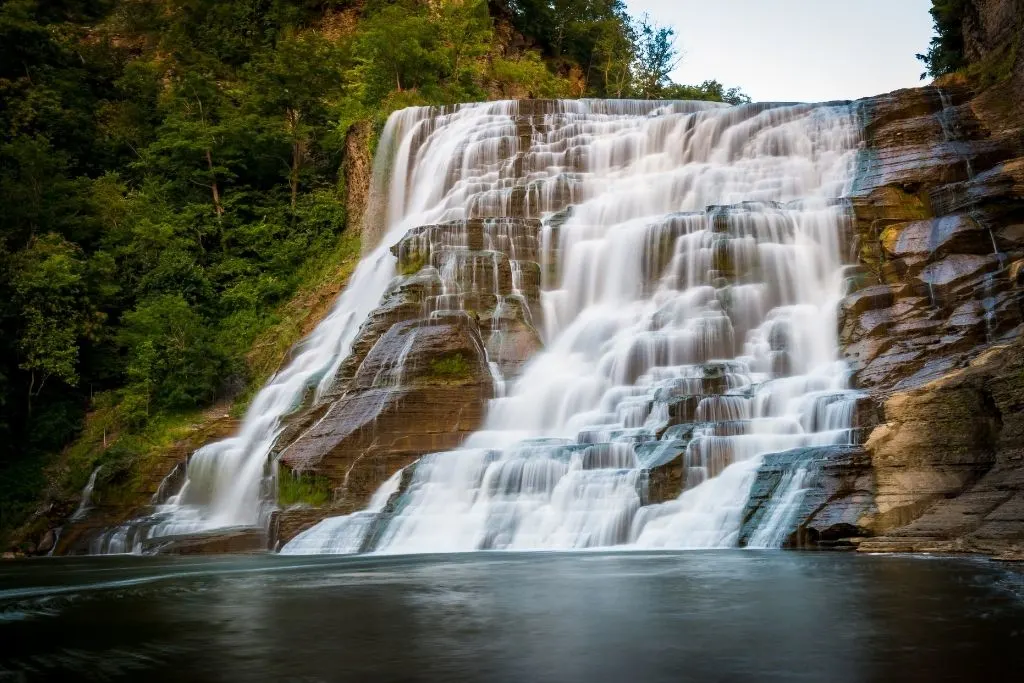 Ithaca Falls in Ithaca, NY.