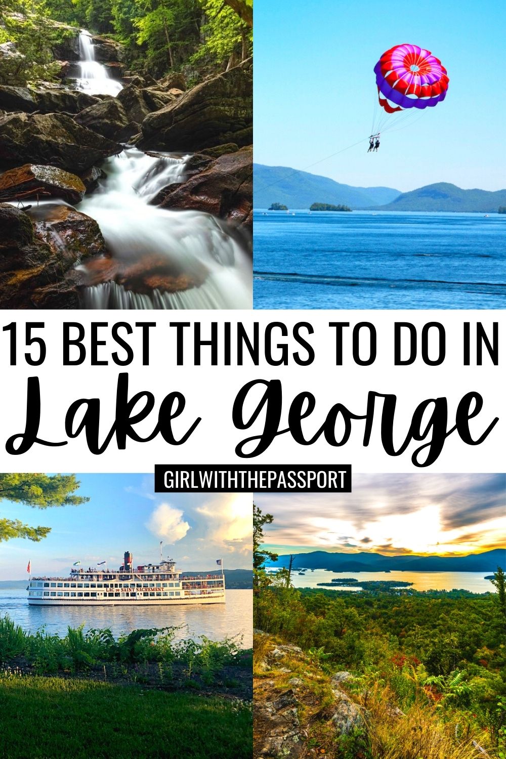 Best Things to do in Lake George NY, Places to Stay in Lake George NY, Where to Eat in Lake George NY Lake George Itinerary, Lake George Attractions, Top Things to do in Lake George, Adirondacks, Best Hikes in the Adirondacks, New York Travel Tips, New York Travel Guide, Lake George itinerary, Upstate New York Weekend Getaways. 