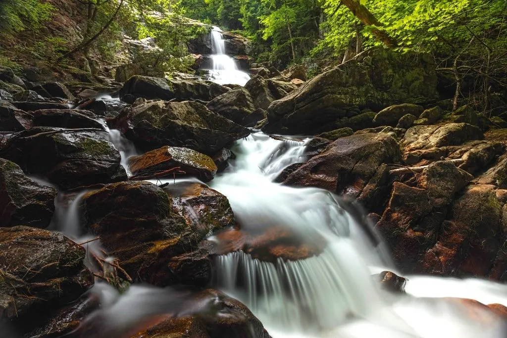 Shelving Rock Falls in Lake George