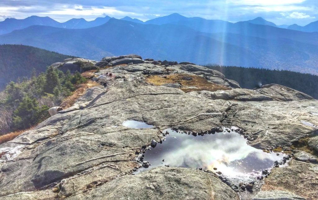 View of the Adirondacks from the top of Cascade Mountain. 