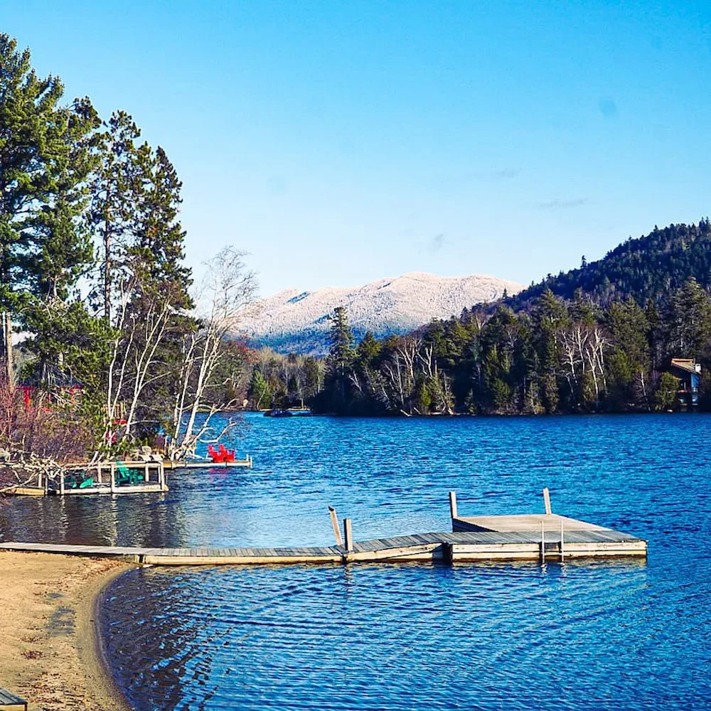 View of Mirror Lake from one of the many hotels in the area. 