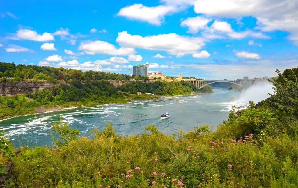 View from the Devil's Hole Trail that scales along the Niagara River Gorge. 