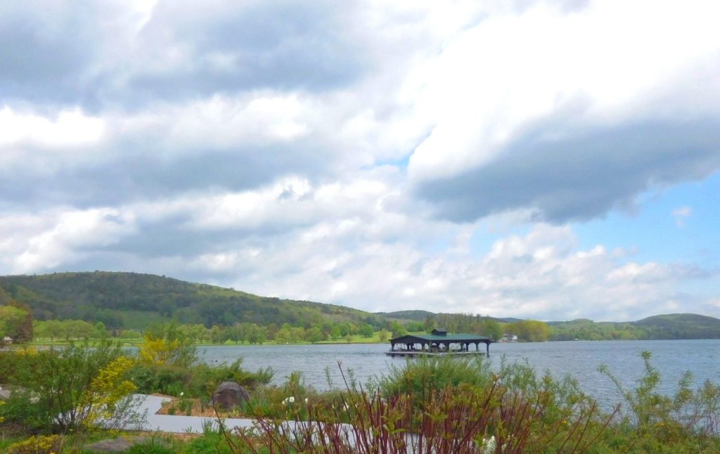 View of Otsego Lake from Cooperstown, NY. 