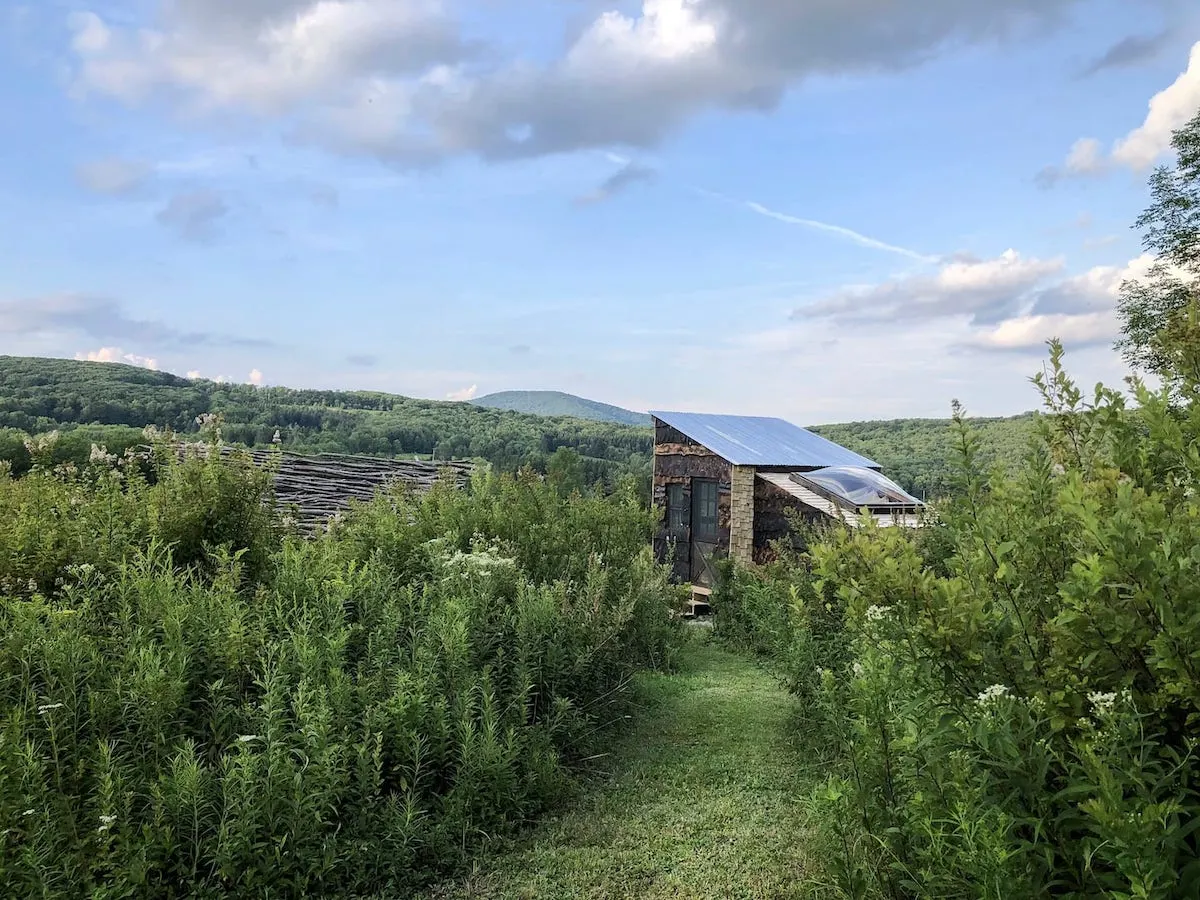Off-grid artisan tiny house in the Catskills.