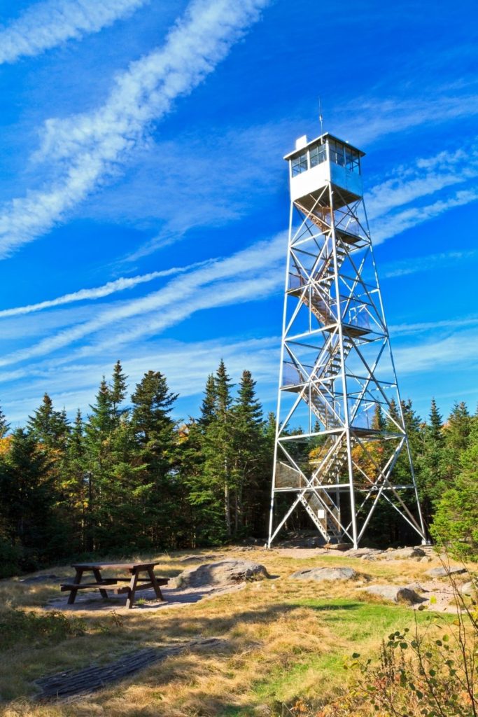 A view of the Balsam Lake Fire Tower, home to one of the best views in the Catskills and one of the best hikes in the Catskills.