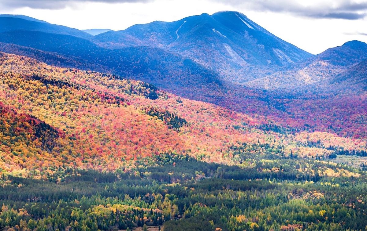 View of Mount Colden in the Adirondacks. 