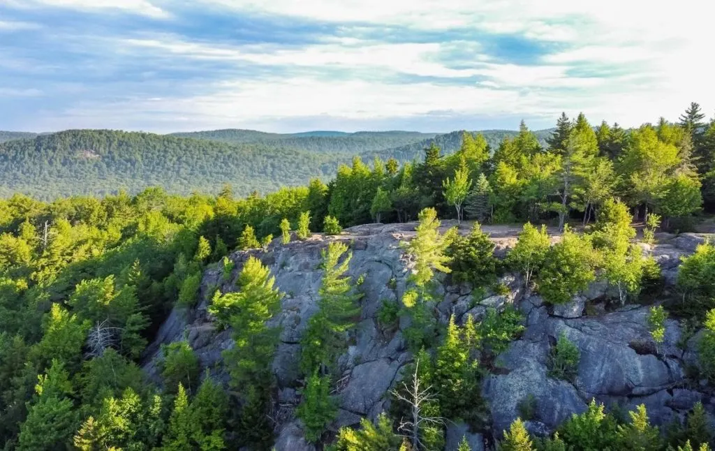 View from the summit of Panther Mountain, one of the best hikes in the Adirondacks. 