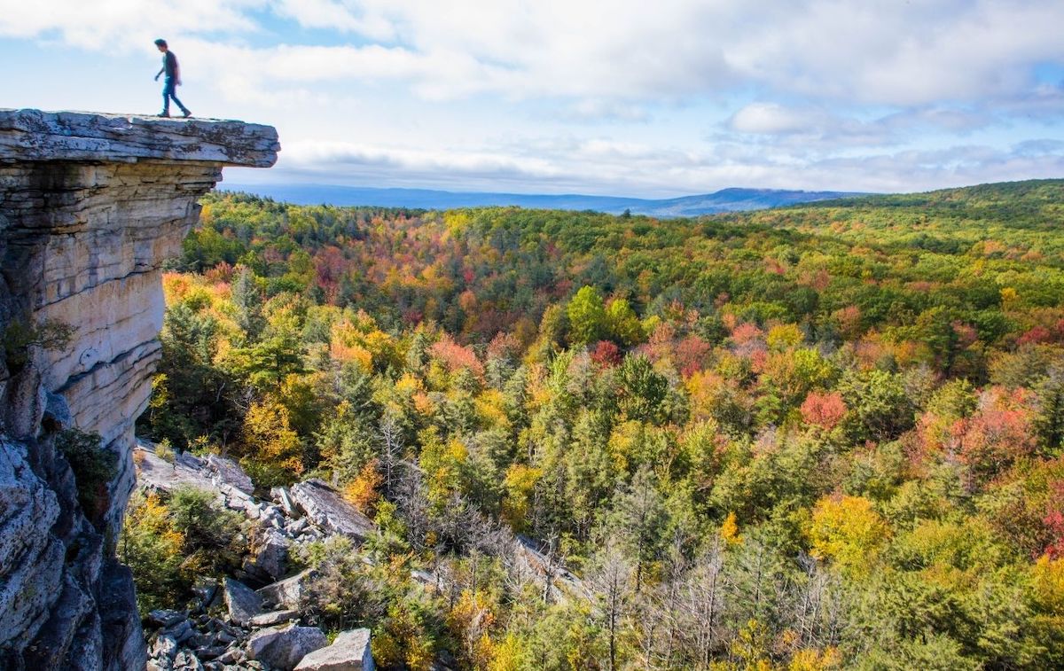 View from Gertrude's Nose Trail, one of the best hikes in the Hudson Valley.