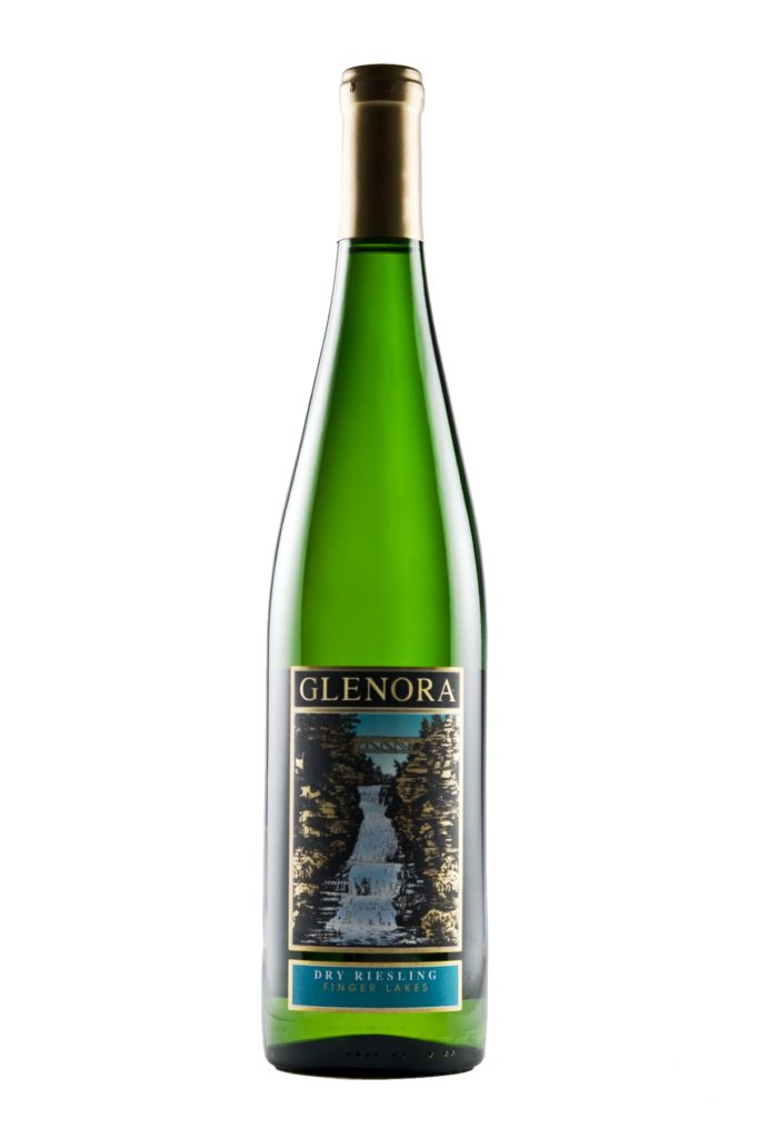 Botle of Glenora dry Riesling. 