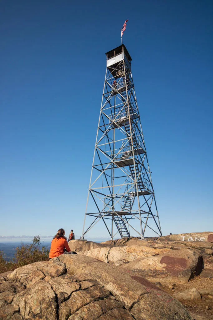 Fire Tower at the top of Mount Beacon, one of the best trails near NYC. 