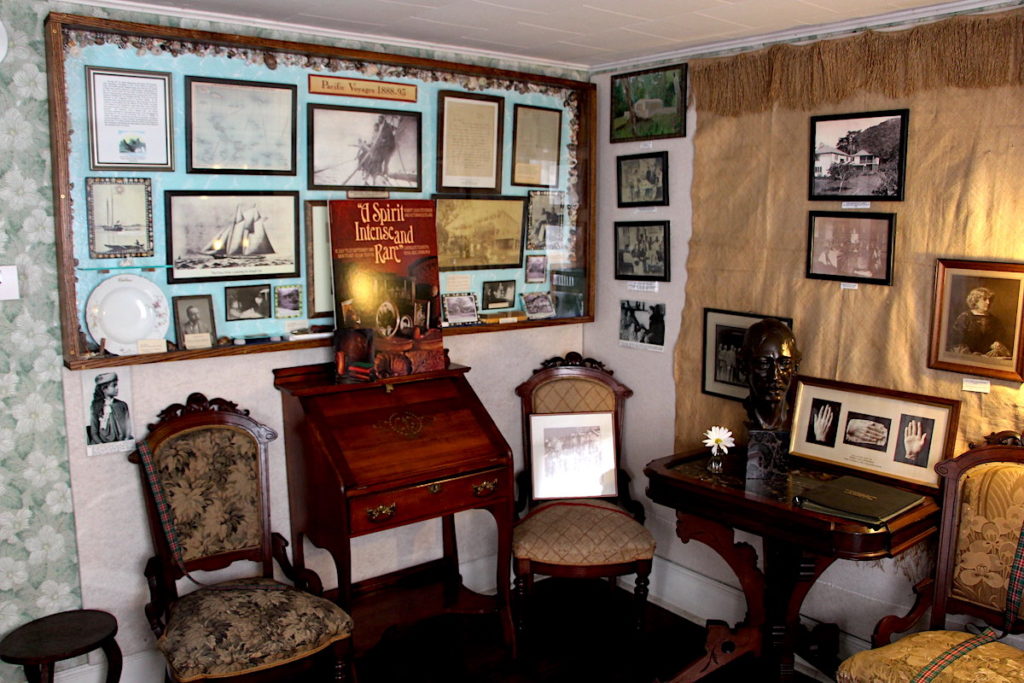 Interior of the Robert Louis Stevenson Museum and Cottage, one of the best things to do in Saranac Lake NY.