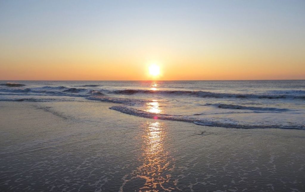 Sunrise over Atlantic Avenue Beach, one of the best best beaches in the Hamptons. 