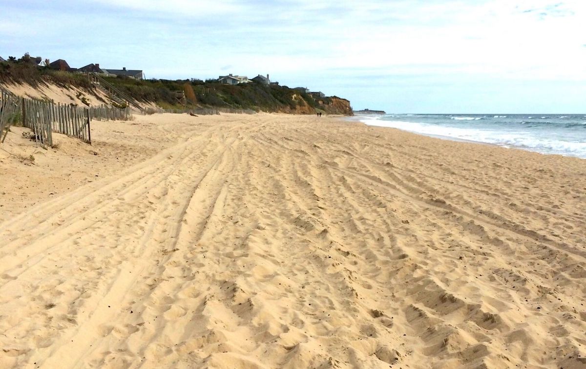 Sandy beach in East Hampton