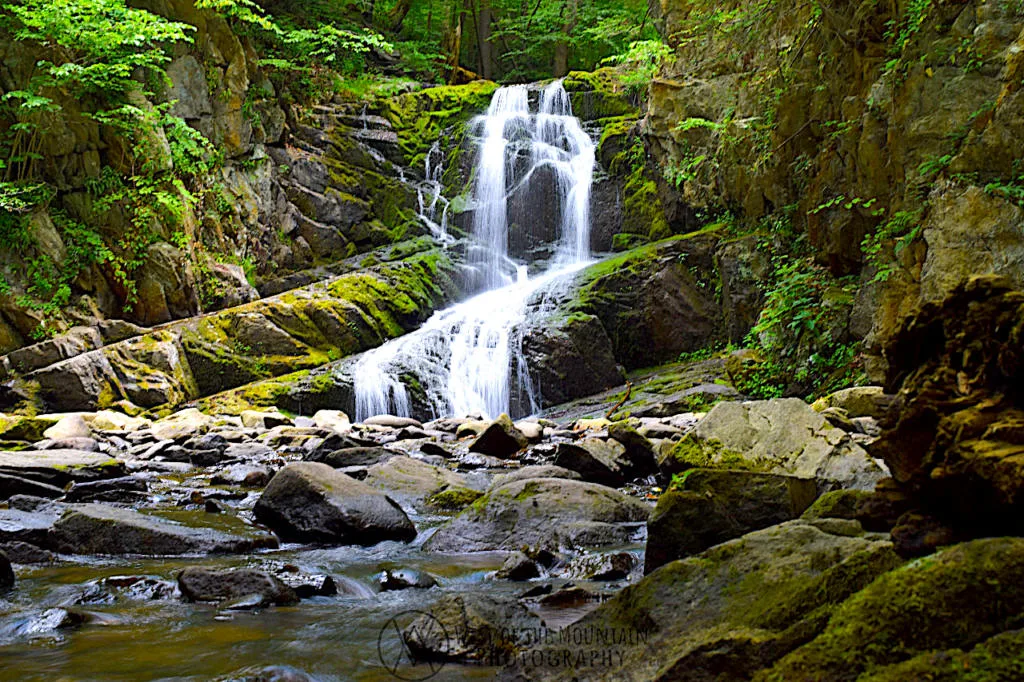 View of Indian Brook Falls, one of the best waterfalls in NY near Phillipstown, NY. 