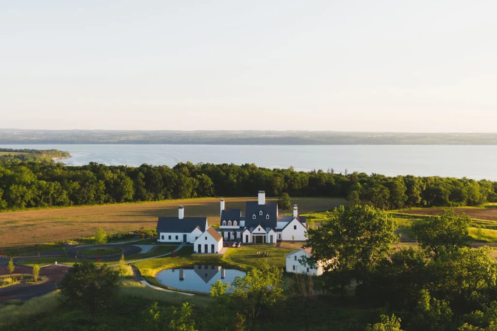 Aerial view of Inns of Aurora