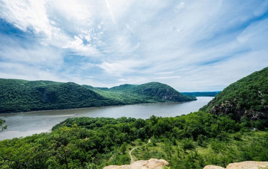 View of Bull Hill from one of the top hiking trails near NYC. 