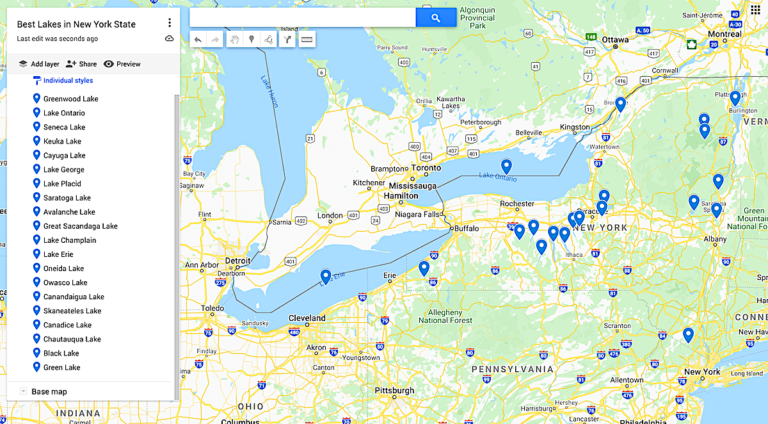 25 Best Lakes in New York State - Map Of The Best Lakes In New York 768x424