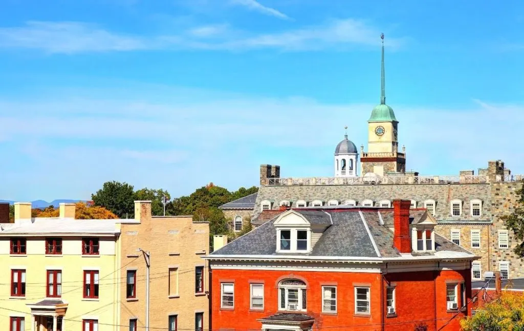 Historic buildings in downtown Poughkeepsie. An area that is home to some of the top things to do in Poughkeepsie NY. 