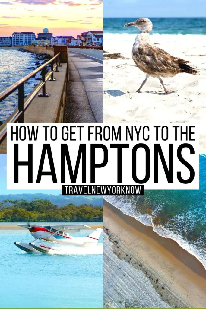 A Local's Detailed Guide on How to Get from NYC to the Hamptons pinterest image
