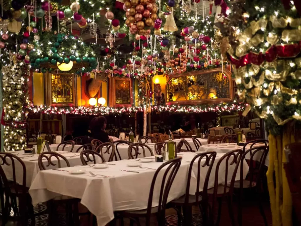 Christmas decor at Rolf's should be on everyone's NYC bucket list.