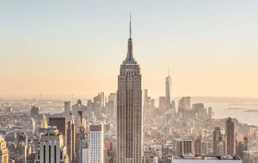 View of the Empire State Building during 4 days in New York itinerary. 