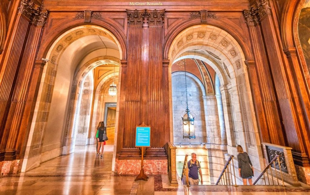 Stunning interior of the New York Public Library during your 4 days in NYC. 