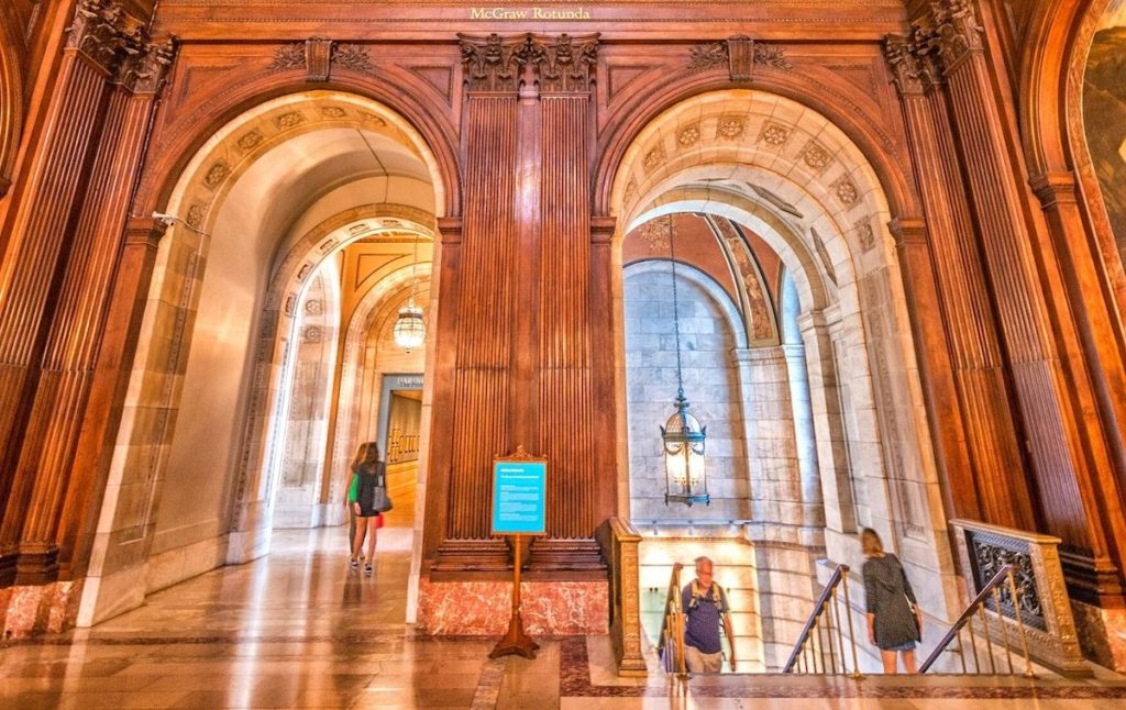 Fabulous interior of the New York Public Library during your 2 days in NYC.