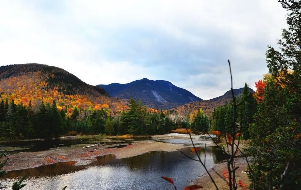 View from the base of Mount Marcy. 