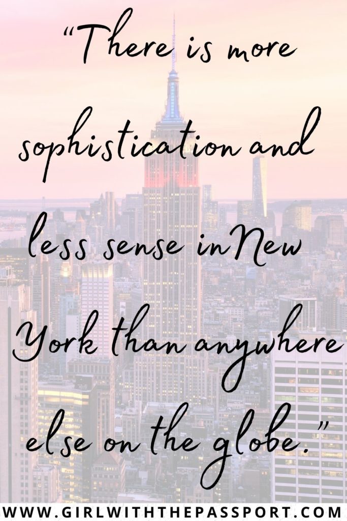 Long New York City quotes for Instagram.