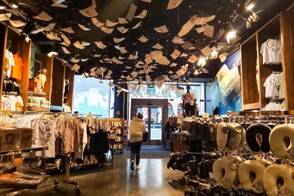 Harry Potter-inspired interior of Primark,, one of the best places to shop in NYC on a budget.