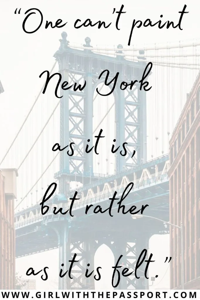Short New York quotes for Instagram. 