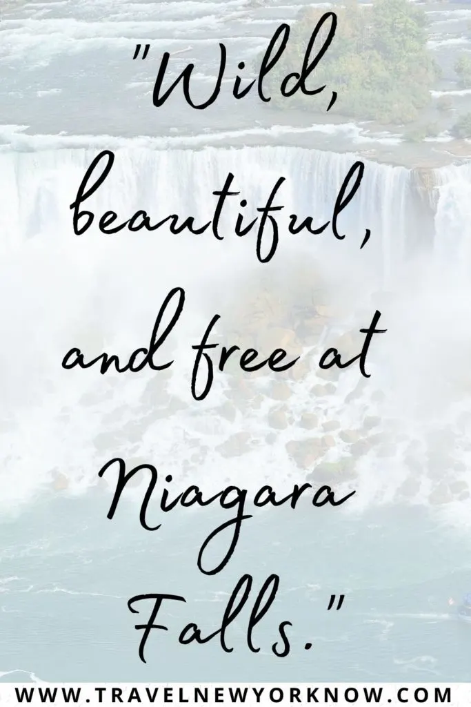 A waterfall with a short Niagara Falls Quotes