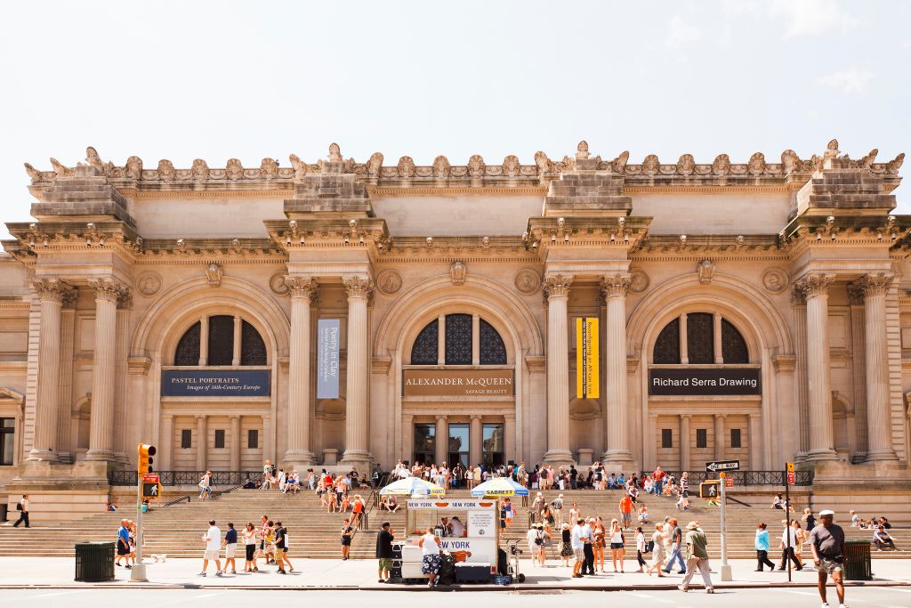 Exterior of the Metropolitan Museum of Art and something that should be on your NYC bucket list.