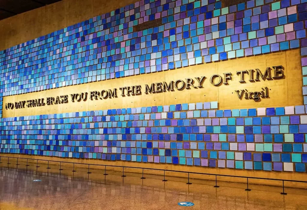 Quote inside the 9/11 Museum in NYC