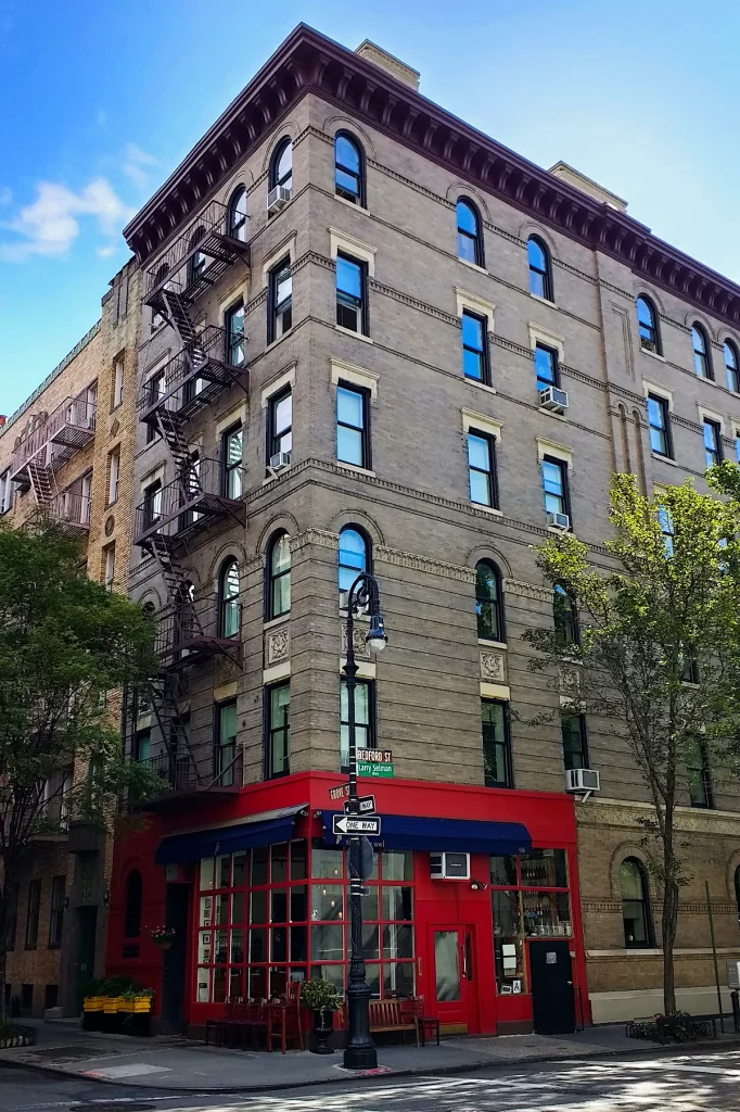 Exterior of the Friends apartment building on Greenwich Village which is a must see when in NYC with kids. 