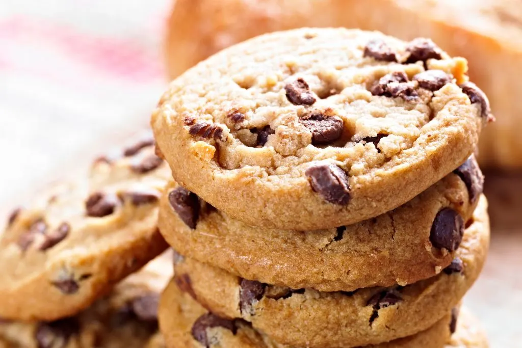 A pile of chocolate chip cookies from one of the best coffee shops NYC has to offer. 