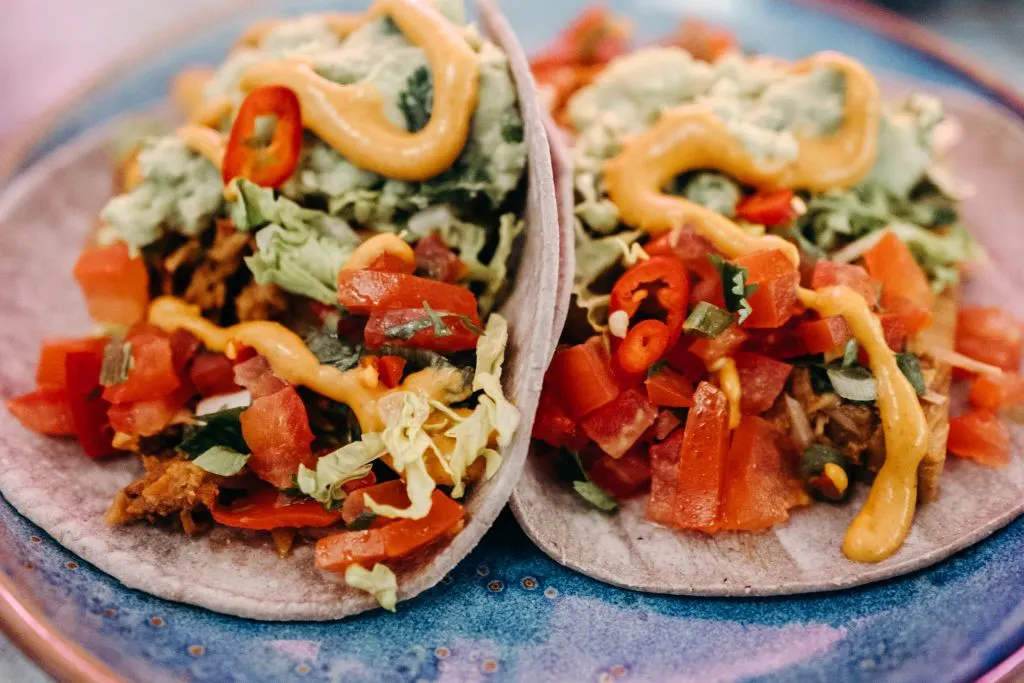 vegan tacos from New York City happy hour