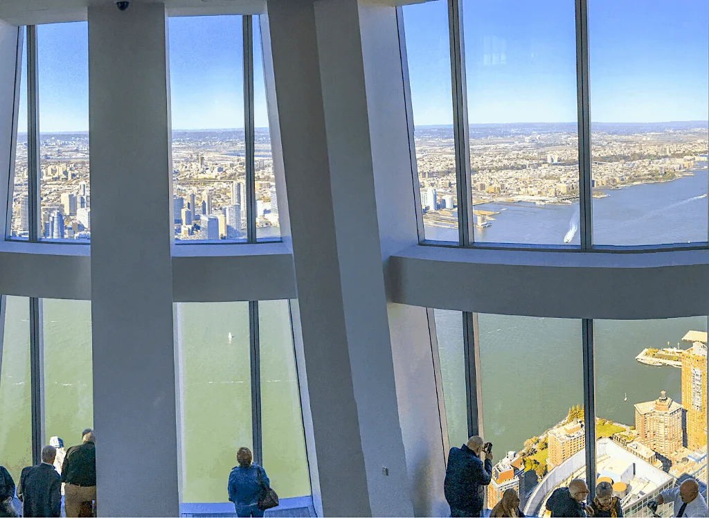 View from One World Observatory at One World Trade City. One of the things appear on this list fo what is new York known for. 