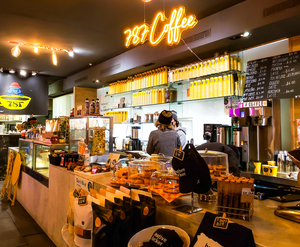 Interior of 787 and one of the best cafes Upper East Side. 