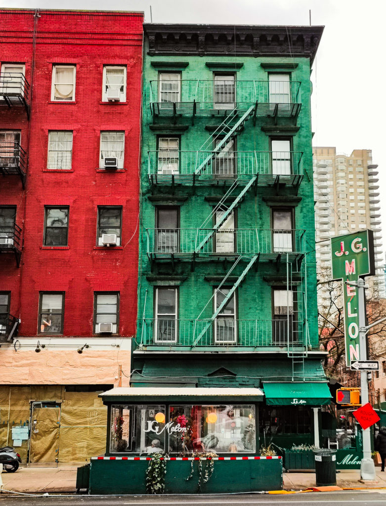 The green exterior of J.G. Melon on the Upper East Side. 