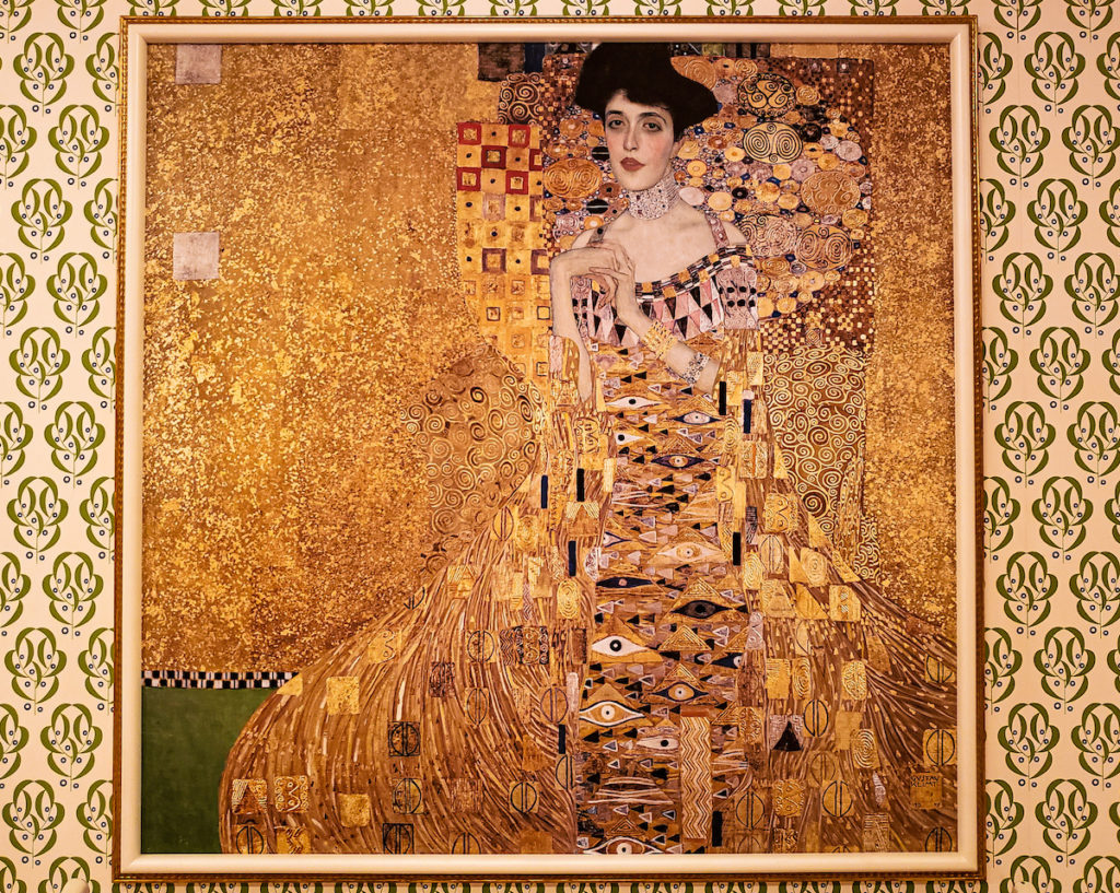 Copy of a Klimt painting from the Nueue Gallerie in NYC.