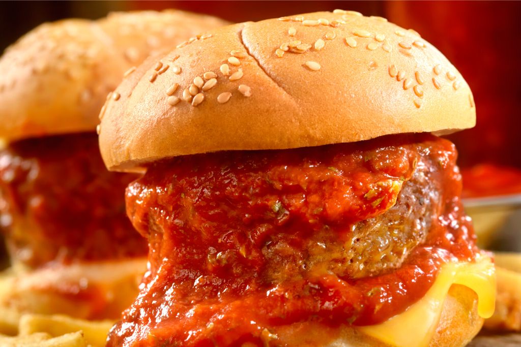 Meatball sliders from one of the best happy hours in Greenwich Village. 