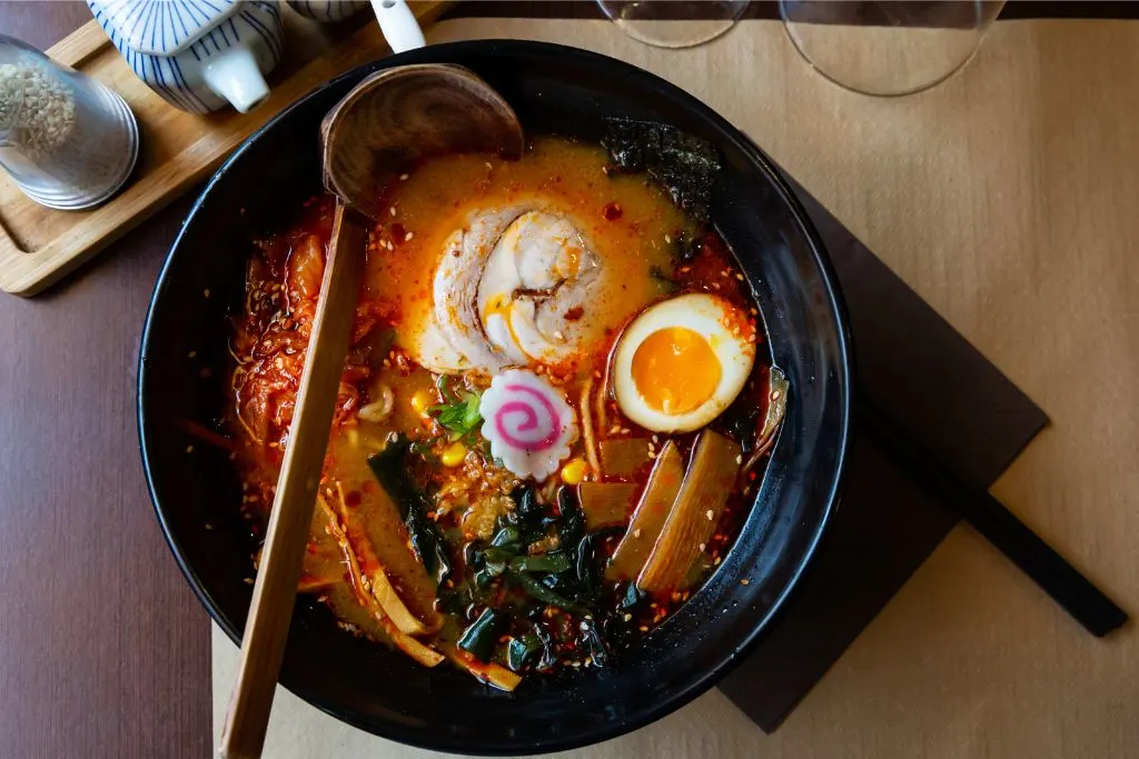 Spicy Japanese ramen from the best happy hour Greenwich Village has to offer. 