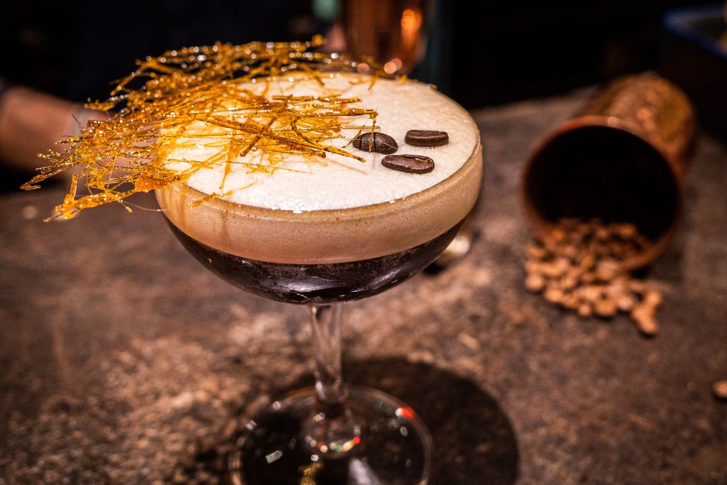 Delicious espresso martini that you can enjoy during the best happy hour in New York City.
