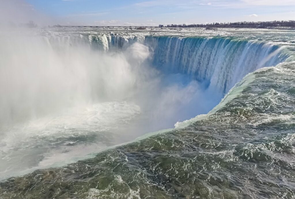 Up close view of Niagara Falls. This is one of the reasons why visit Niagara Falls.