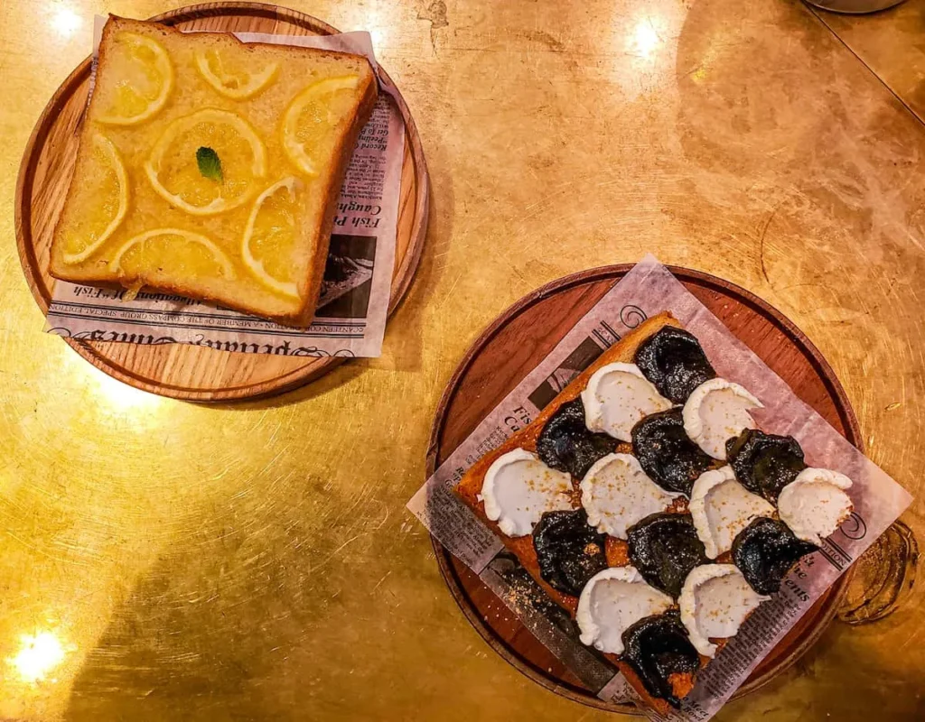 View of the unique toast you can find inside Davelle.