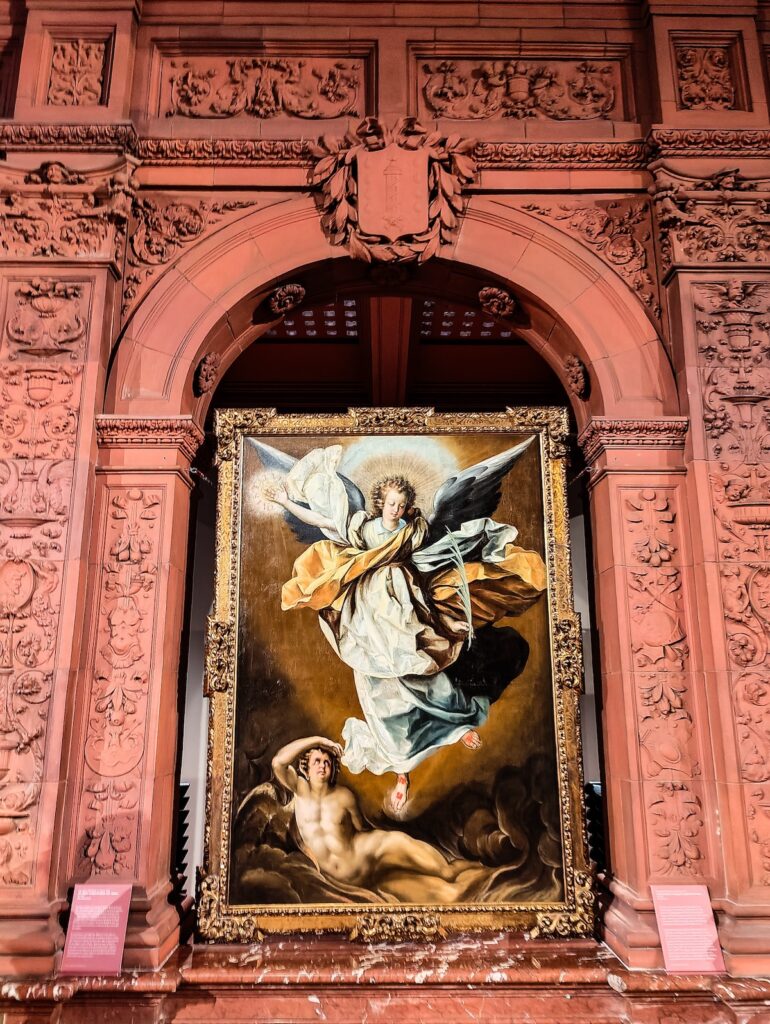 View of a painting inside of the Hispanic Society of America Museum.