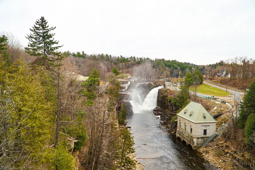 View of Ausable Chasm in the Adirondacks. 